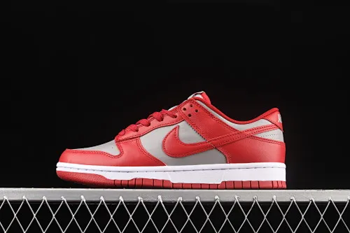 All categories Nk SB Dunk series Nk SB Dunk Low low-top sneakers Nk Dunk Low Retro "Medium Grey" gray and red color SB smashed backboard fashion casual sneakers DD1391-002